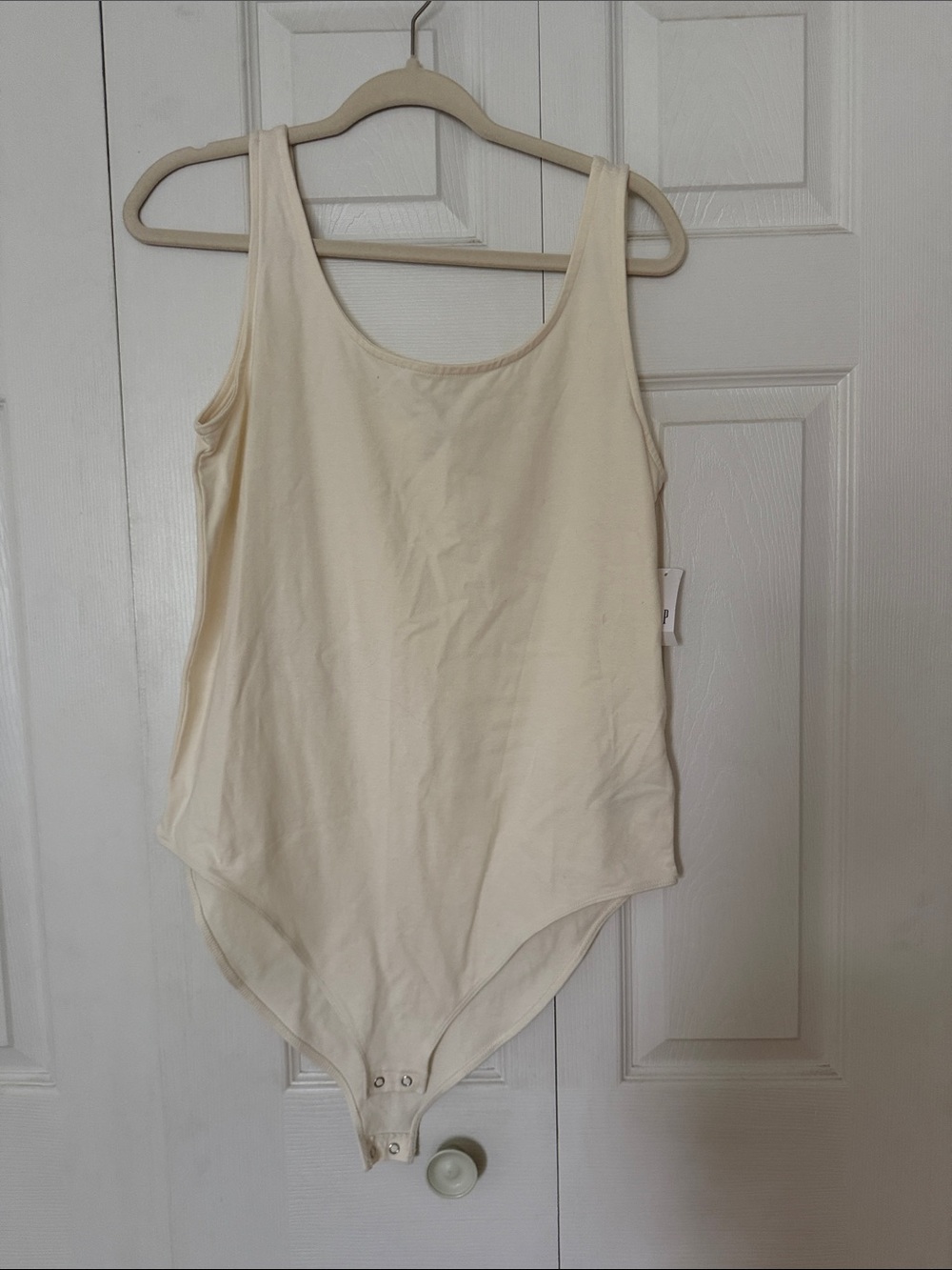 GAP Ivory Scoop Neck Bodysuit